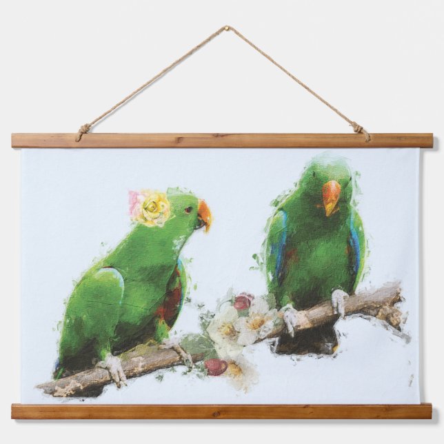 Macaw Couple Wall Art (Front)