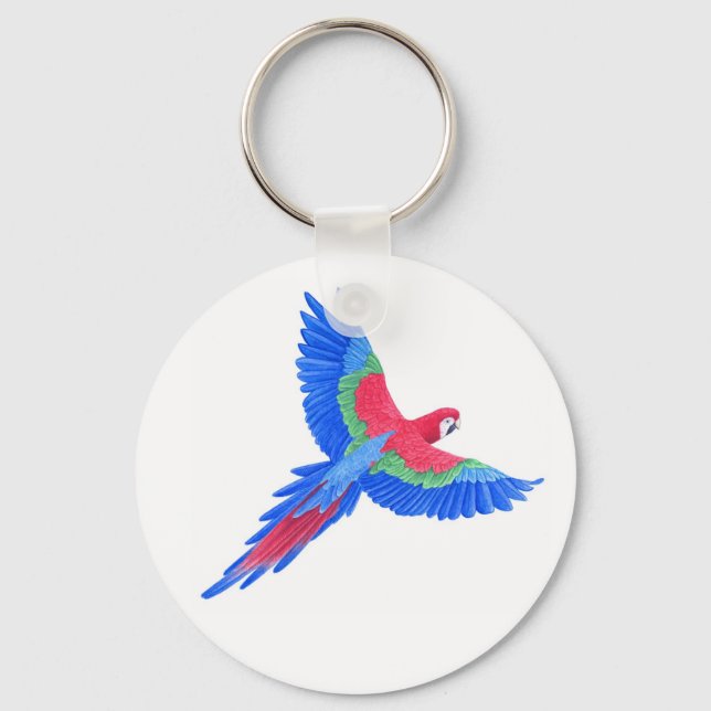 Macaw Keychain (Front)