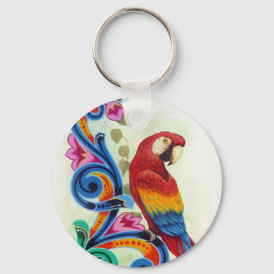 macaw keychain