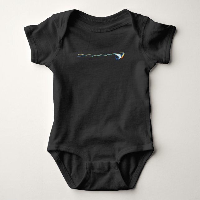 Macaw Kite Baby Bodysuit (Front)