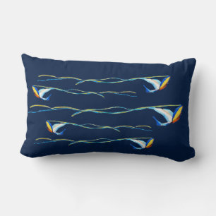 Macaw Kite Lumbar Pillow