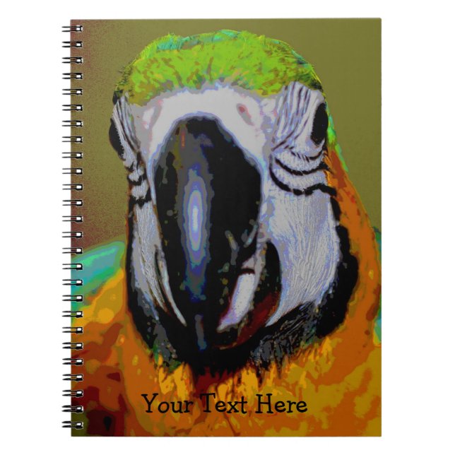 Macaw Parrot Oiseau Art Carnet animal (Devant)