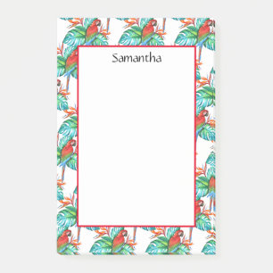 Macaw Parrot Personalized Post-it Notes