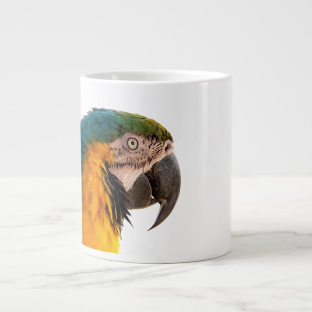 Macaw Parrot Photo Large Coffee Mug (Front)