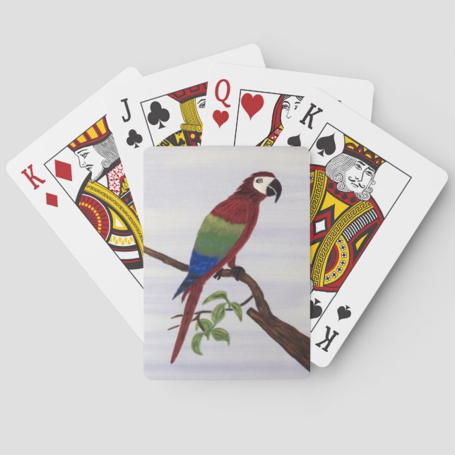 Macaw Parrot Playing Cards (Back)