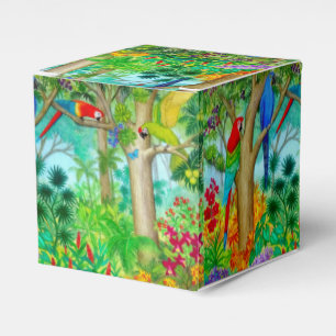 Macaw Parrot Tropical Jungle Favour Gift Box