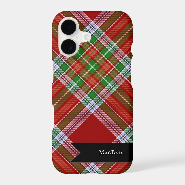 MacBain MacBean Scottish Clan Tartan Plaid (Verso)