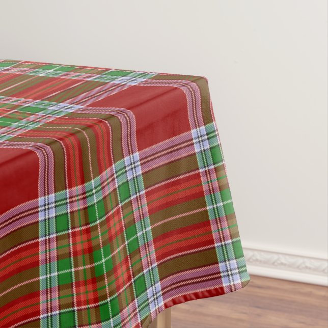 MacBain MacBean Scottish Clan Tartan Plaid Tablecloth (In Situ)