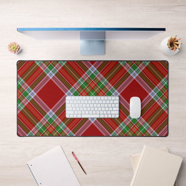 MacBain MacBean Tartan Scottish Plaid Pattern Desk Mat (Office 1)