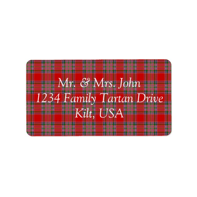 MacBean Tartan Étiquette (Devant)