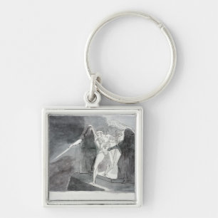 Macbeth and the Armed Head Keychain