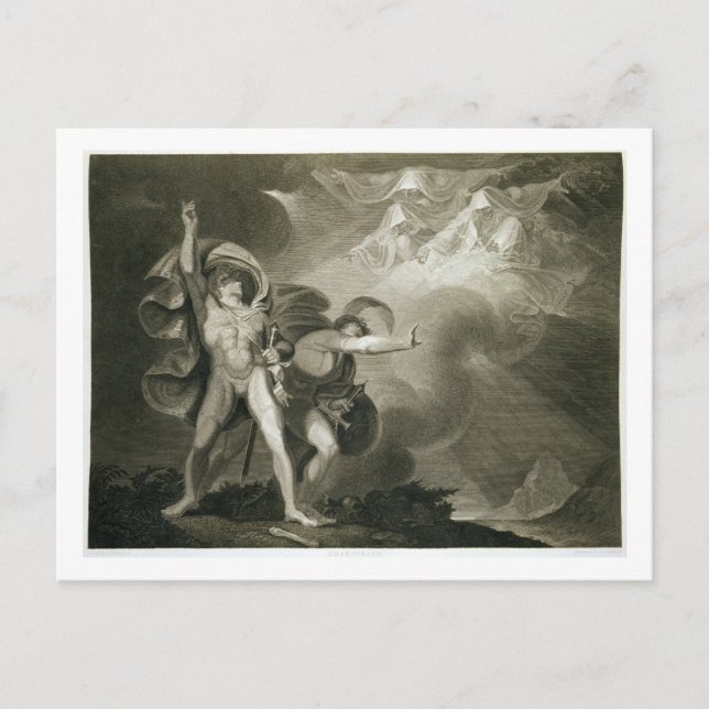Macbeth, Banquo and the Three Witches on the Heath Postcard (Front)