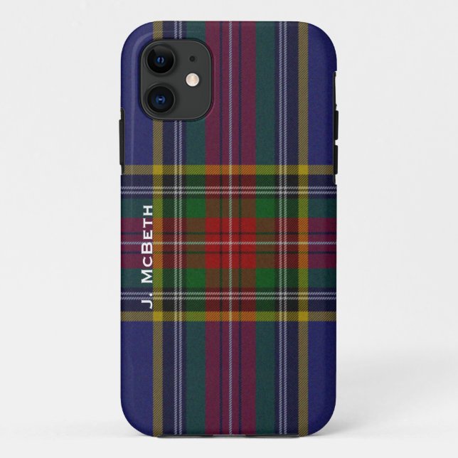 MacBeth Clan Tartan Plaid iPhone 5S Case (Back)