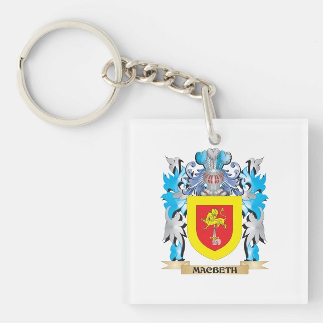 Macbeth Coat of Arms - Family Crest Keychain (Front)