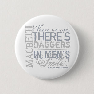 Macbeth Daggers Quote 2 Inch Round Button