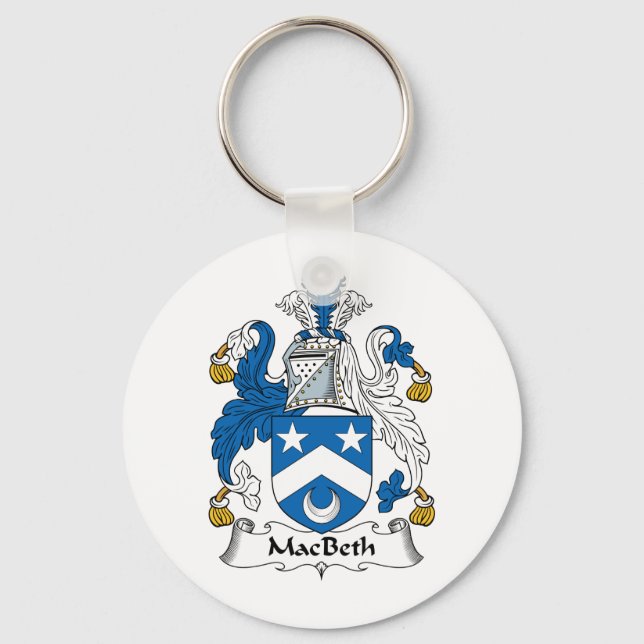 MacBeth Family Crest Keychain (Front)