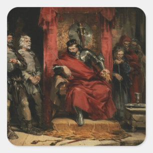 Macbeth instructing the Murderers Square Sticker