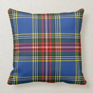 MacBeth Modern Tartan Plaid Scottish Colourful Throw Pillow
