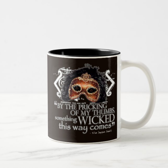 Macbeth Quote Two-Tone Coffee Mug (Right)
