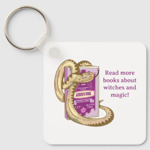 Macbeth Red books about witches Keychain