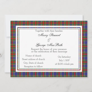 MacBeth Scottish Wedding Invitation