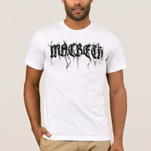 MACBETH T-Shirt Black Lettering