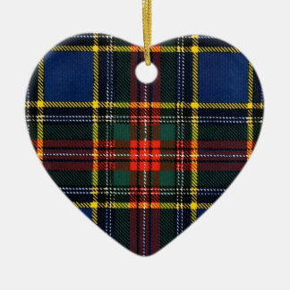 Macbeth Tartan- Monogram Ceramic Ornament