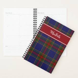 MacBeth Tartan Plaid Planner
