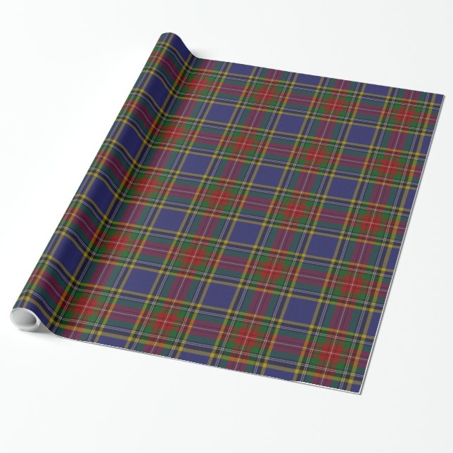 MacBeth Tartan Plaid Wrapping Paper (Unrolled)
