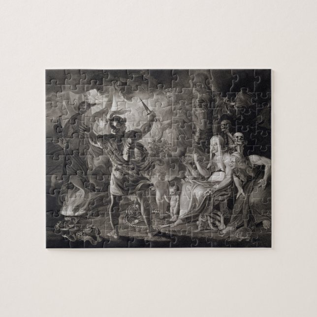Macbeth, the Three Witches and Hecate in Act IV, S Jigsaw Puzzle (Horizontal)
