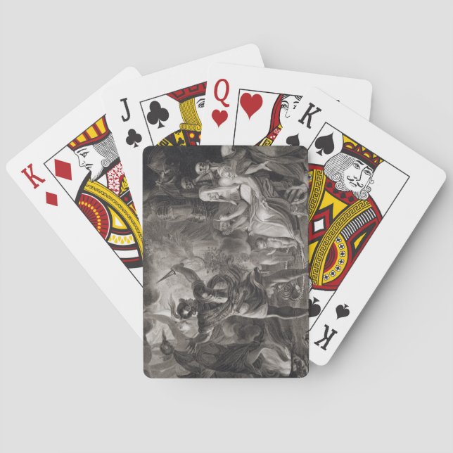 Macbeth, the Three Witches and Hecate in Act IV, S Playing Cards (Back)
