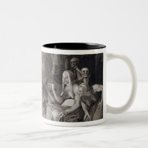 Macbeth, the Three Witches and Hecate in Act IV, S Two-Tone Coffee Mug