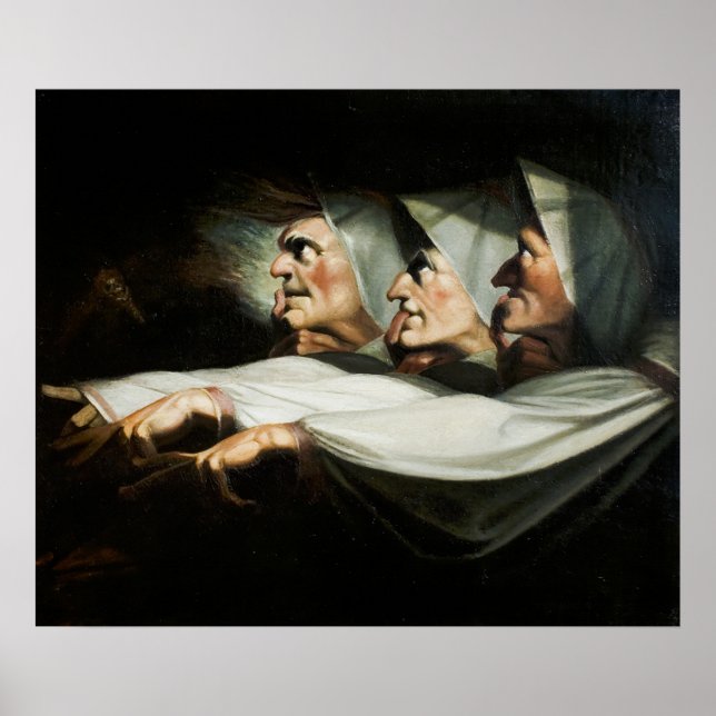 'Macbeth', the Weird Sisters by Henry Fuseli Poster (Front)
