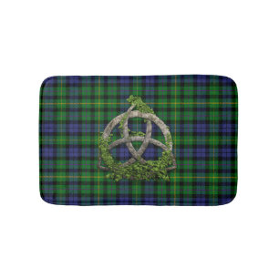 MacBride Tartan And Celtic Trinity Knot Bath Mat