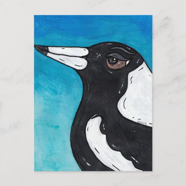 Macca the Magpie Postcard (Front)