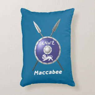 Maccabee Shield And Spears Decorative Pillow