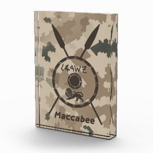 Maccabee Shield And Spears - Desert Photo Block