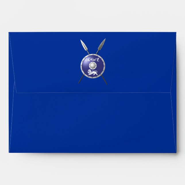 Maccabee Shield And Spears Envelopes (Back (Top Flap))