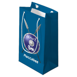 Maccabee Shield And Spears Small Gift Bag