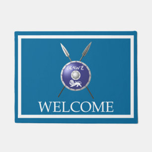 Maccabee Shield And Spears - Welcome Doormat
