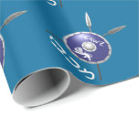 Maccabee Shield And Spears Wrapping Paper<br><div class="desc">A depiction of a Maccabee's shield and two spears. The shield is adorned by a lion and text reading "Yisrael" (Israel) in the Paleo-Hebrew alphabet. Modern Hebrew text reading "Maccabee" also appears. The Maccabees were Jewish rebels who freed Judea from the yoke of the Seleucid Empire. Chanukkah is not just...</div>