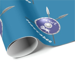 Maccabee Shield And Spears Wrapping Paper