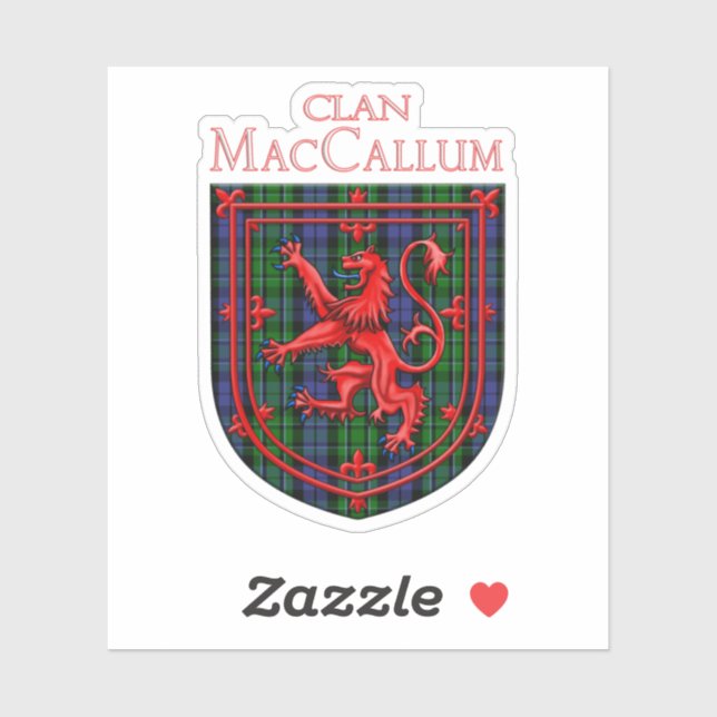 MacCallum Tartan Scottish Plaid Lion Rampant (Sheet)
