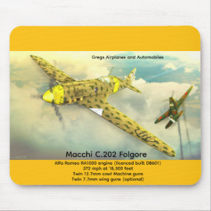 Macchi C.202 Folgore Mouse Pad