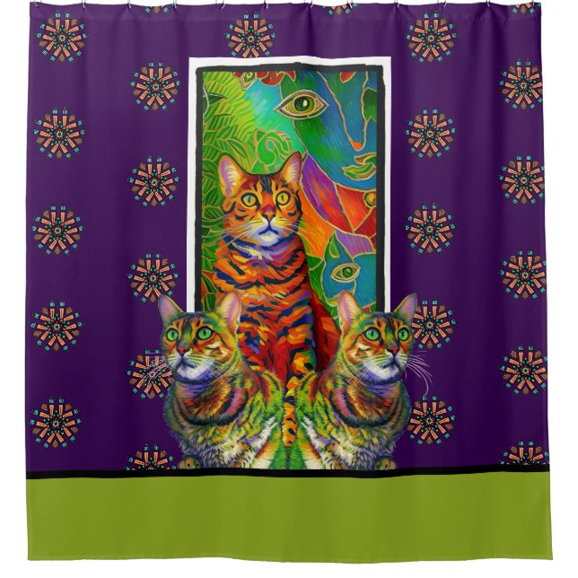 Macchi Design Shower Curtain (Front)