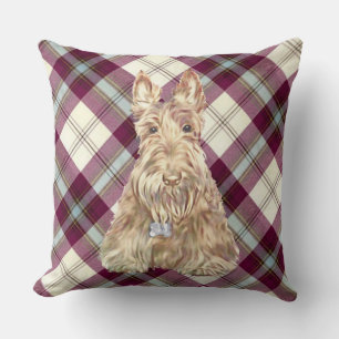 MacClean Tartan Scottie Throw Pillow