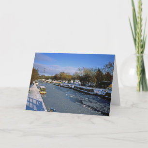 Macclesfield Canal Higher Poynton Cheshire Thank You Card