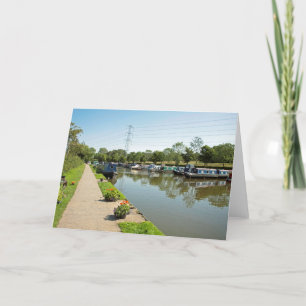 Macclesfield Canal Higher Poynton Cheshire Thank You Card
