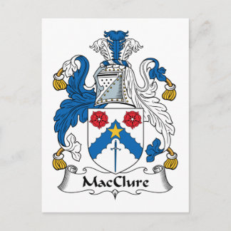 MacClure Family Crest Postcard
