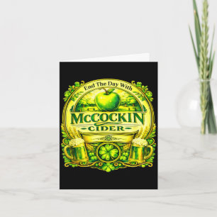 Maccockin cider funny st patrick's day  card
